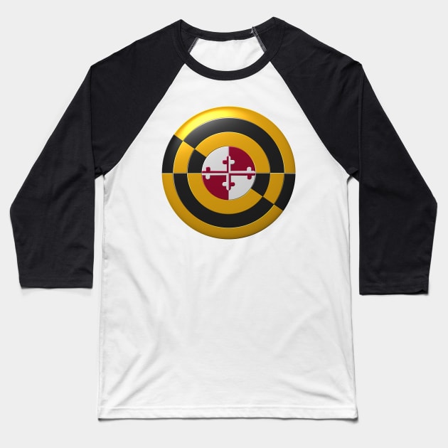 Captain Maryland Shield 2.0 Baseball T-Shirt by IORS